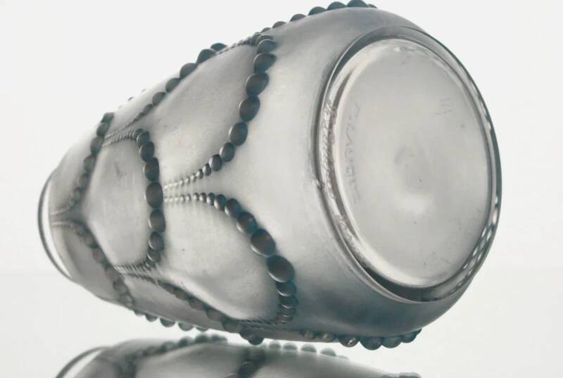 Lalique “Perles” perfume bottle, 1926 Marcilhac, 600 satin-finish glass with stopper