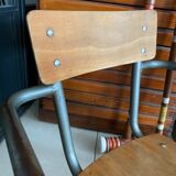 Old Mullca school chair with armrests