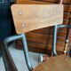 Old Mullca school chair with armrests