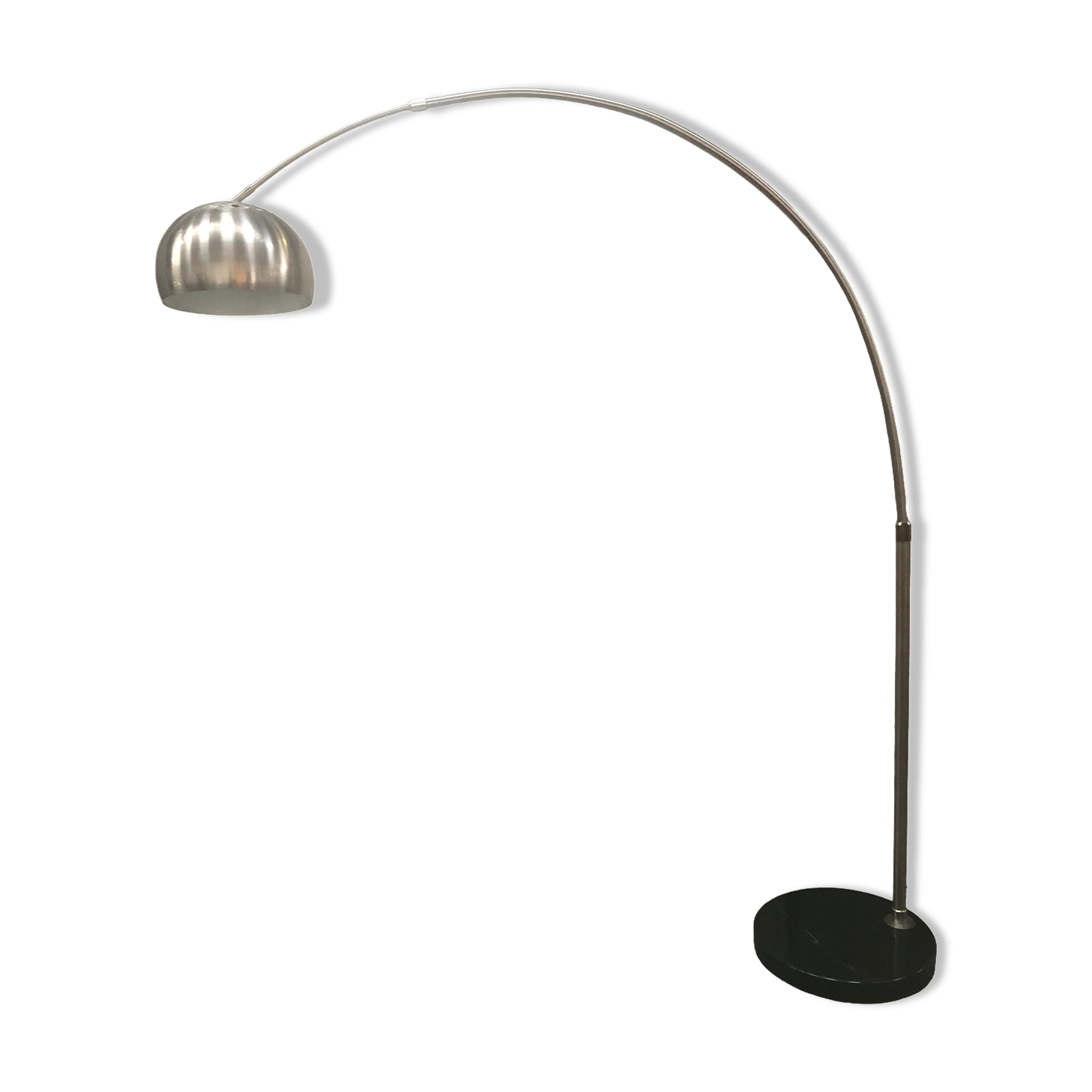 arc floor lamp of the 80s chrome