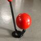 Porte-manteau rouge années 60