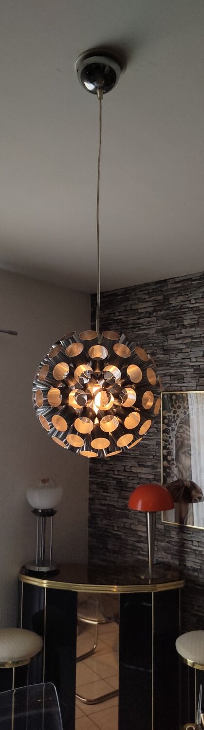 Lot une Lampe et une suspension  vintage 1990