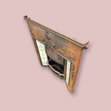 Open cast iron fireplace, Art Nouveau style