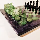 1970 Volterra Alabaster Chess Set - Made in Italy