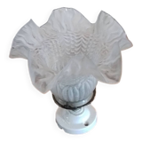 Vintage opaline tulip lamp