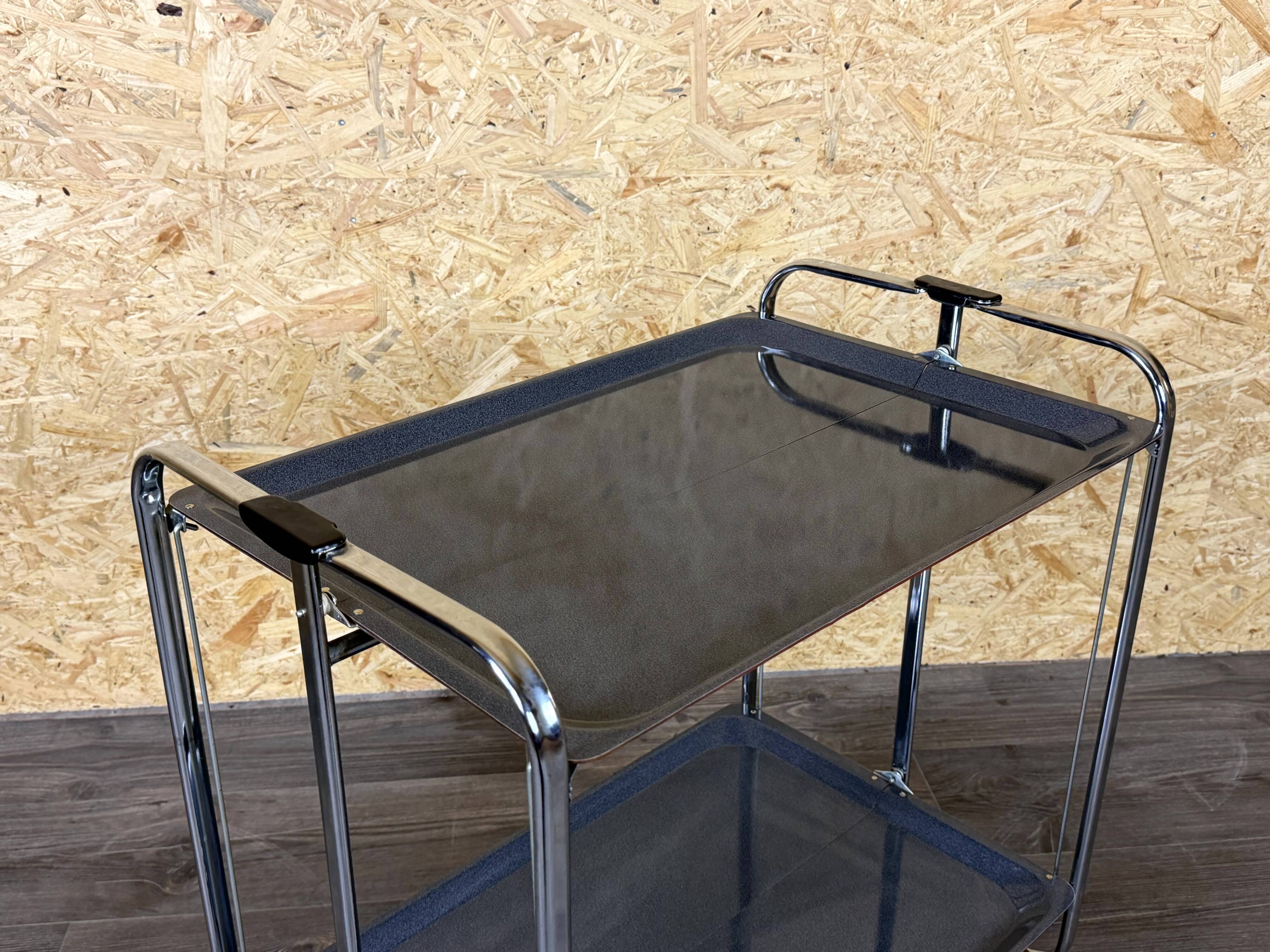 1960s 1970s Serving Cart Dinette Space Age in Metal Plastic