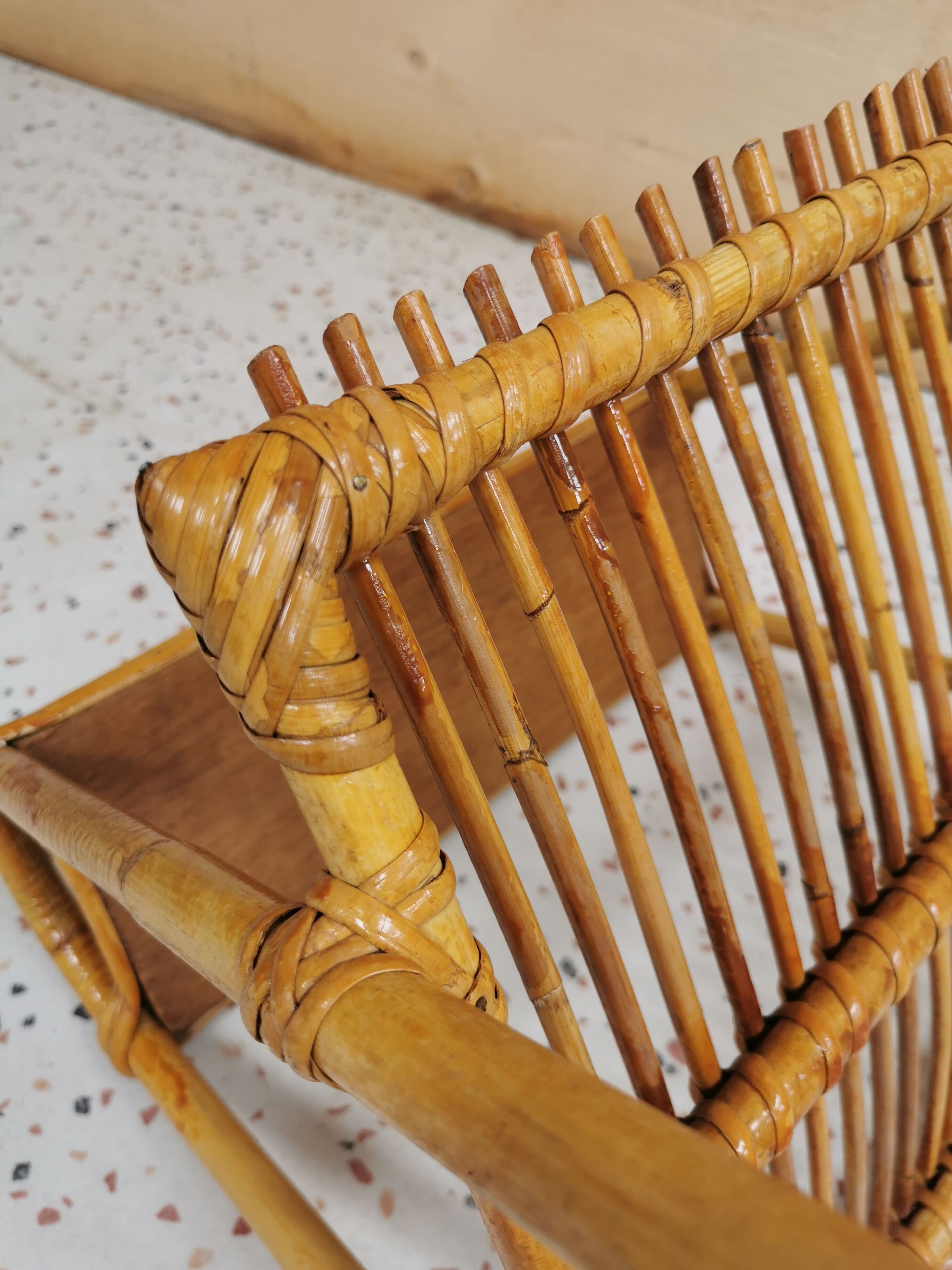 Rattan magazine door