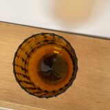 Large amber vase from the 1960s.