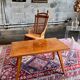 Vintage Scandinavian style teak coffee table with compass legs and glass top - 60s