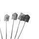 Art Deco silver herring forks, Greece, 1960s, set of 12
