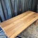 Restored antique farmhouse table in solid elm