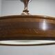 Large Wooden Art Deco Chandelier, 1930s