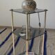 Old glass and brass stool