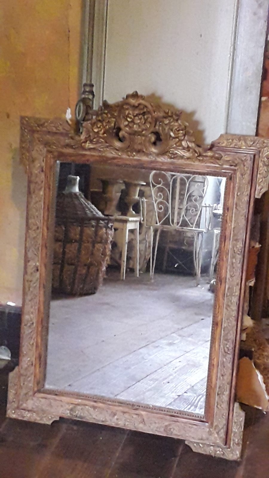 Louis XV style gilded mirror 78x111cm