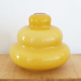 Ceiling lamp in yellow opaline 70s