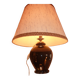 black opaline glass lamp (attributed to Jacques Adnet)