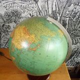 JRO illuminated terrestrial globe in German Ø33cm