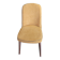 Chaise scandinave en velours côtelé moutarde