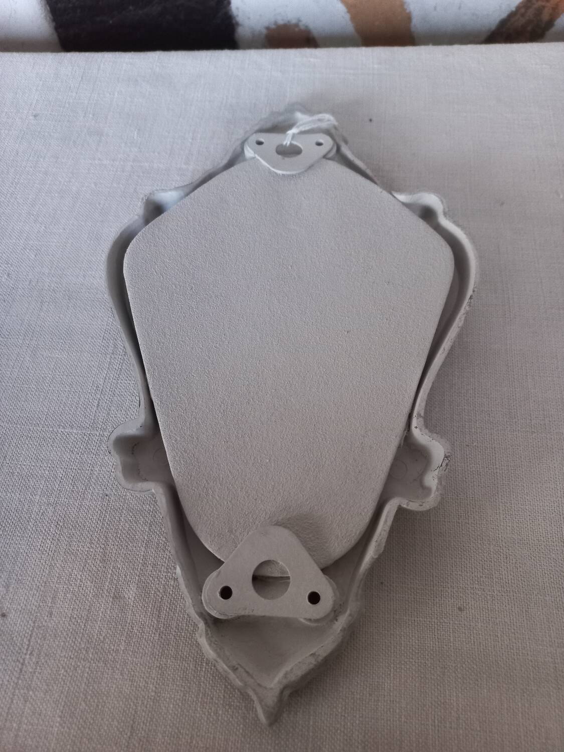 Small patinated baroque mirror