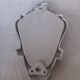Small patinated baroque mirror