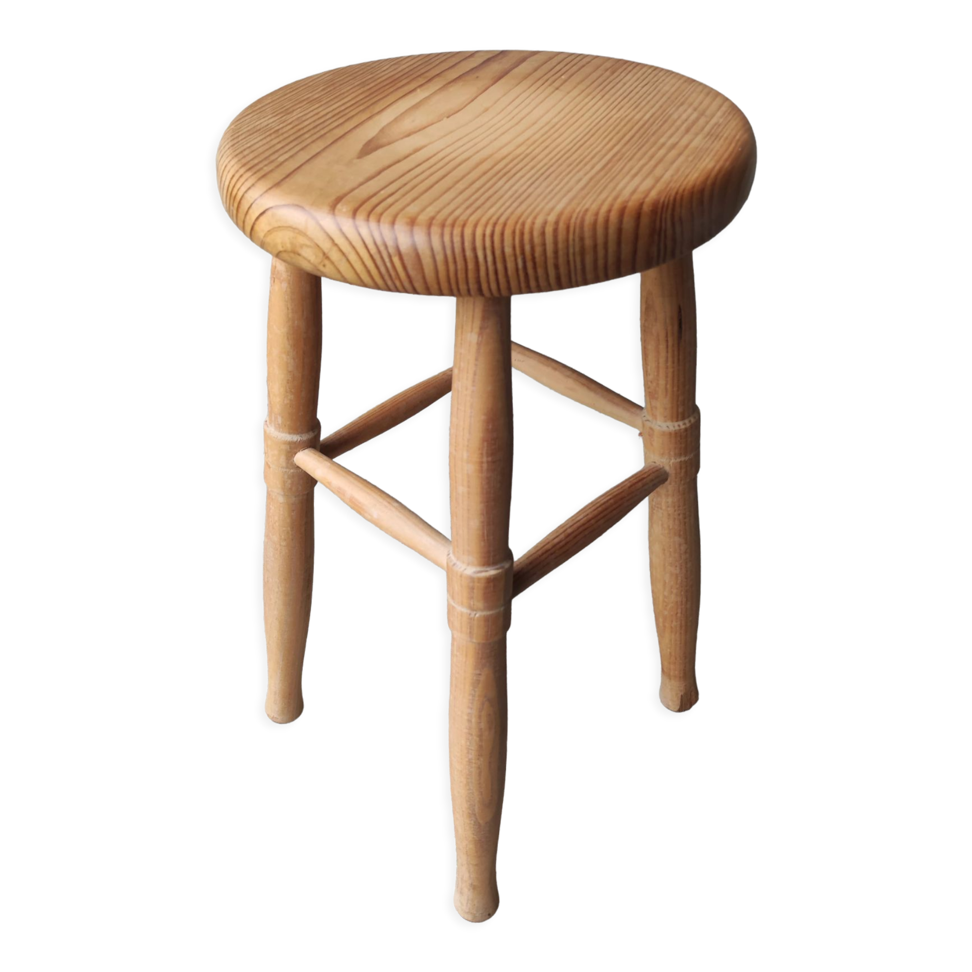 Vintage solid wood stool