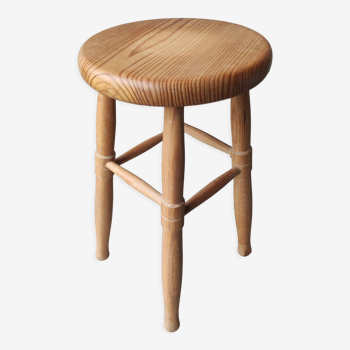 Vintage solid wood stool