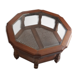 Octagonal table in solid wood