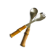 Couverts à salade bambou
