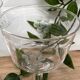 Set of 6 wine glasses in cut glass