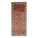 Vintage Turkish Oushak handmade pink cotton wool runner rug 163x370
