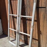 Fenêtre avec crémone bois massif patiné ep 1940 - 164cm