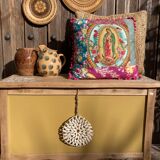 curry mandala shell toy chest / entryway bench