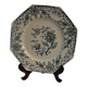 Longchamp octagonal plate, Bagdad model. Late 19th, early 20th century.