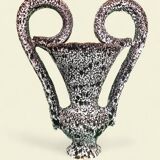 Large "Canthara" Vase in "Fat Lava", Marius Giuge, Vallauris - 1960s