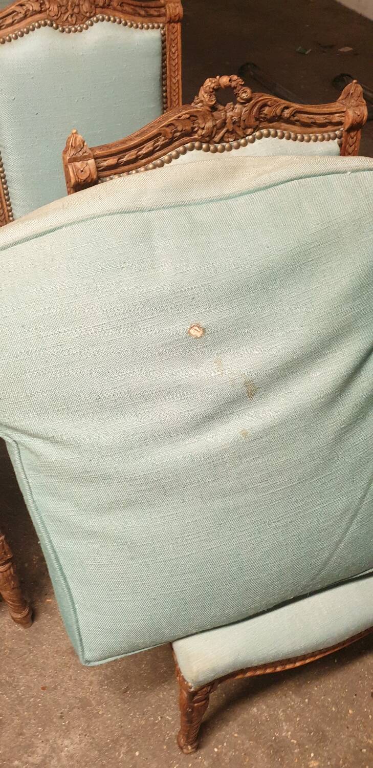 2 Louis XVI shepherdess armchairs