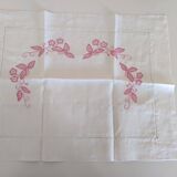 Old linen Set of 2 baby/child pillowcases