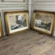 Set of 4 engravings, 19th-century reprint, very fine Napoleon III frames