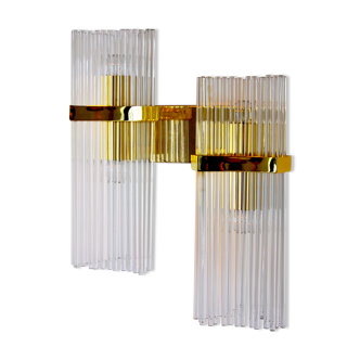 Wall lamp double by Maison Sciolari for Lightolier, 1970