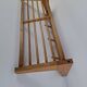Mid-century Czechoslovak wooden wall coat rack with shelf, Uluv, 1970s