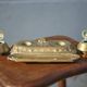 Carpe diem bronze inkwell, rocaille inkwell, office decor, collection, inkwell