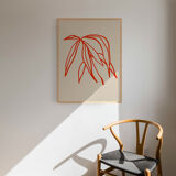 Botanical illustration giclee print, 50x70