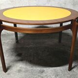 Vintage convertible teak table