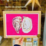 Drawing The Oysters - drawing shell in colored pencil