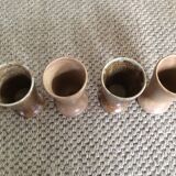 Series of 4 sandstone cups