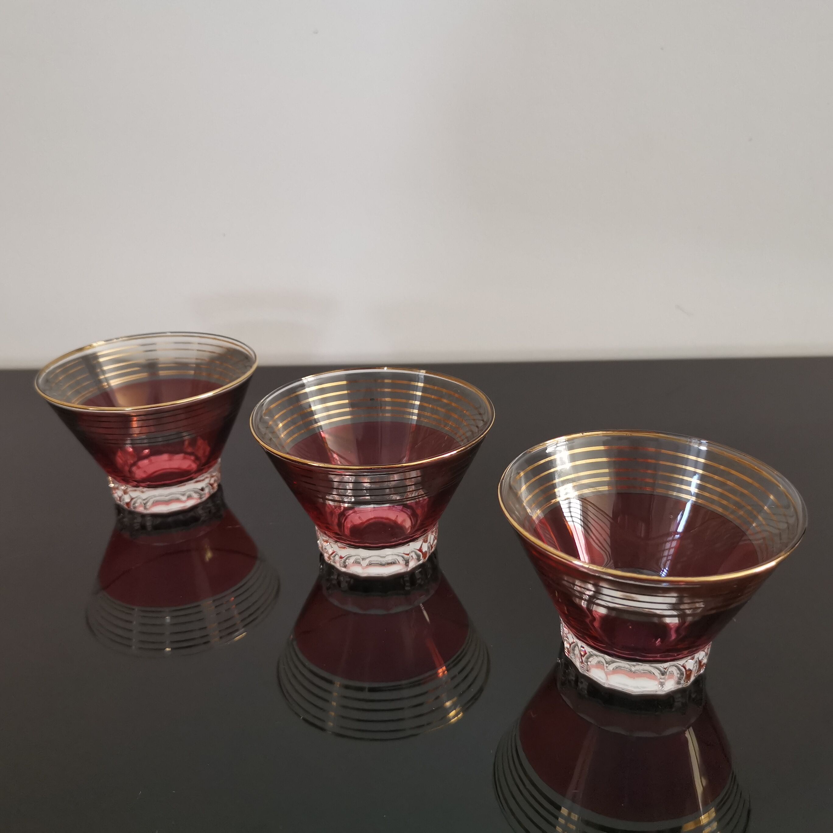 Vintage cups for dessert from the 50s