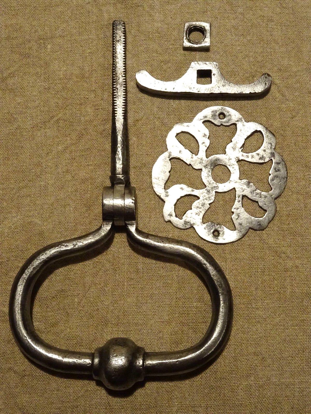 Old 18th 19th century wrought iron door knocker