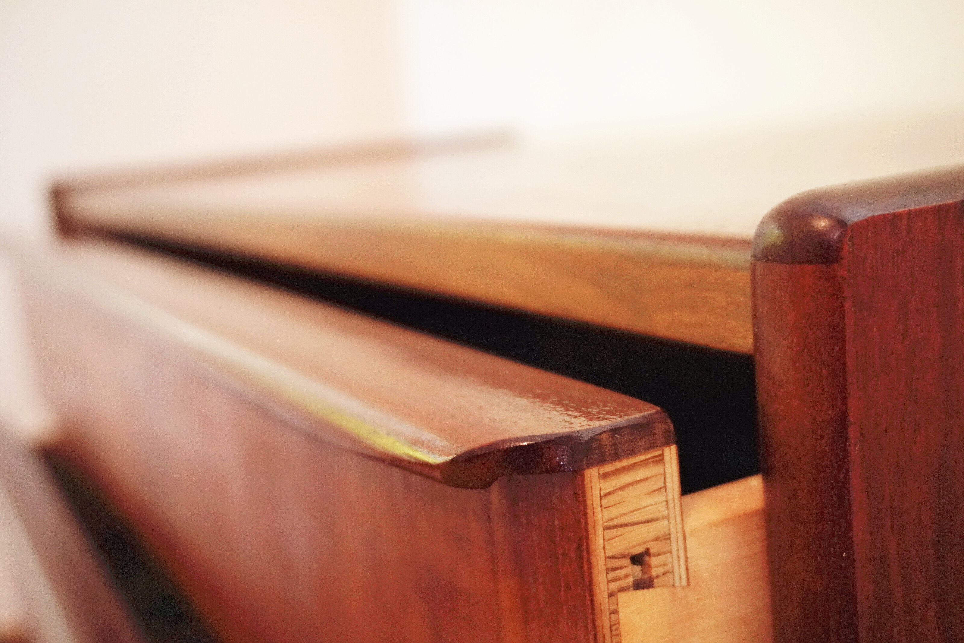 6 Scandinavian teak drawers