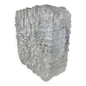 Plafonnier verre moulé,