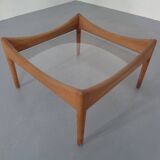 Modus Oak & Glass Table by Kristian Vedel for Soren Willadsen, 1963