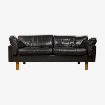 2,5 seater Scandinavian mid-century leather sofa
